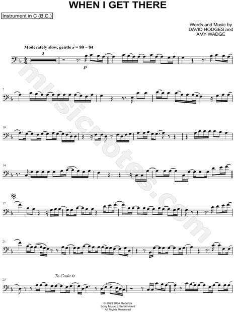 Collection: When I Get There - Bass Clef Instrument & Piano