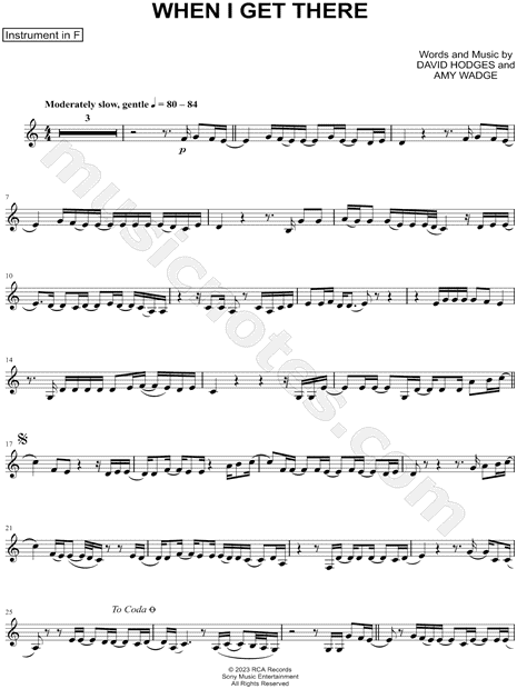 Collection: When I Get There - F Instrument & Piano