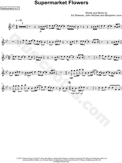 Collection: Supermarket Flowers - F Instrument & Piano