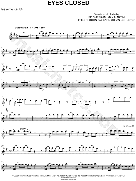Collection: Eyes Closed - Eb Instrument & Piano