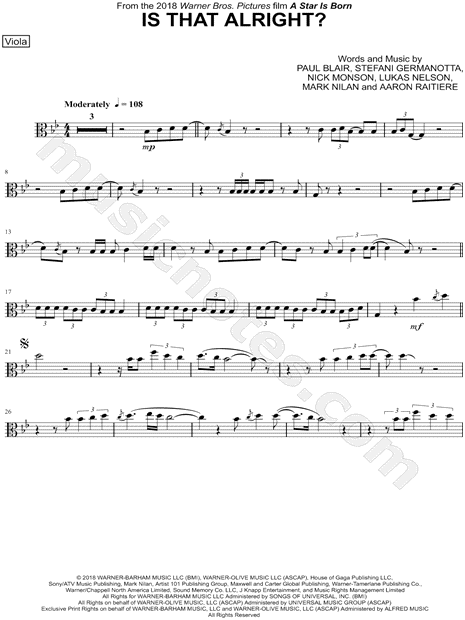 Collection: Is That Alright? - Viola & Piano