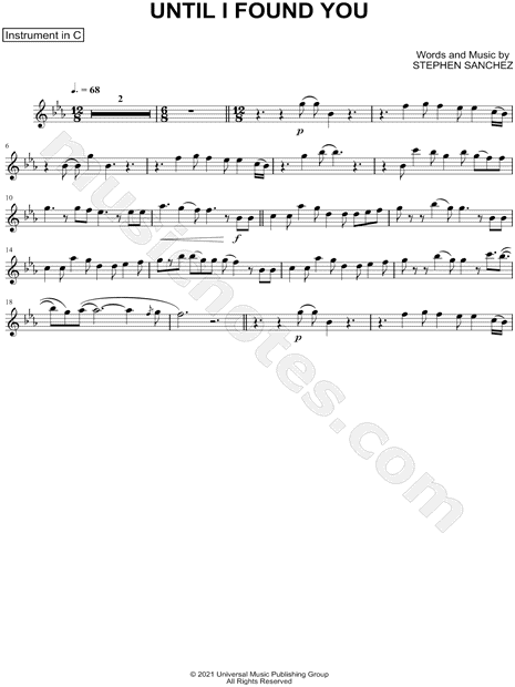 Collection: Until I Found You - C Instrument & Piano