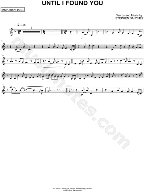 Collection: Until I Found You - Bb Instrument & Piano