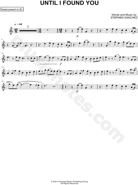 Collection: Until I Found You - Eb Instrument & Piano