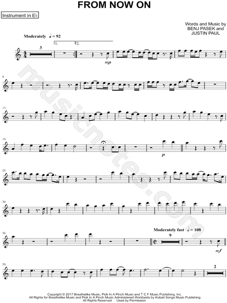 Collection: From Now On - Eb Instrument & Piano