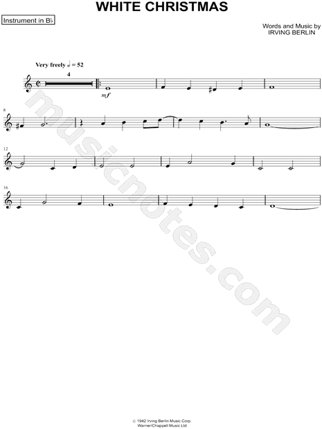 Collection: White Christmas - Bb Instrument & Piano