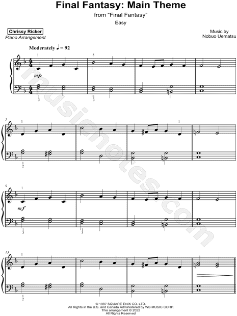 Collection: Easy Final Fantasy Favorites