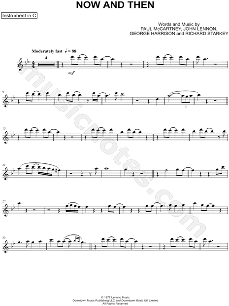 Collection: Now and Then - C Instrument & Piano