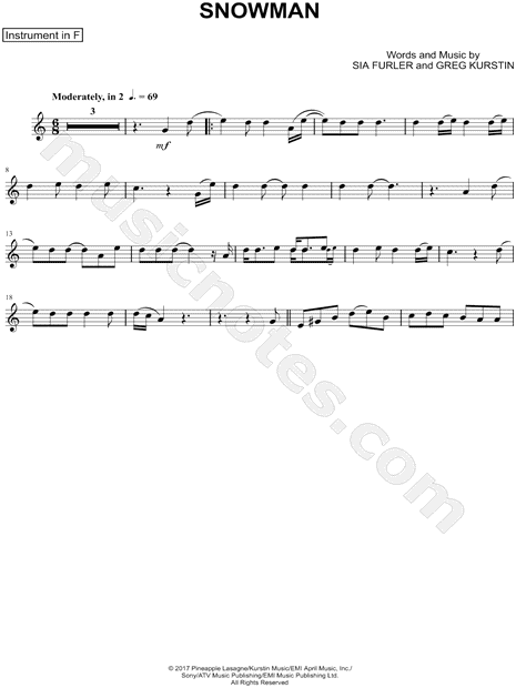 Collection: Snowman - F Instrument & Piano