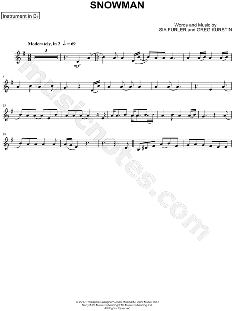 Collection: Snowman - Bb Instrument & Piano