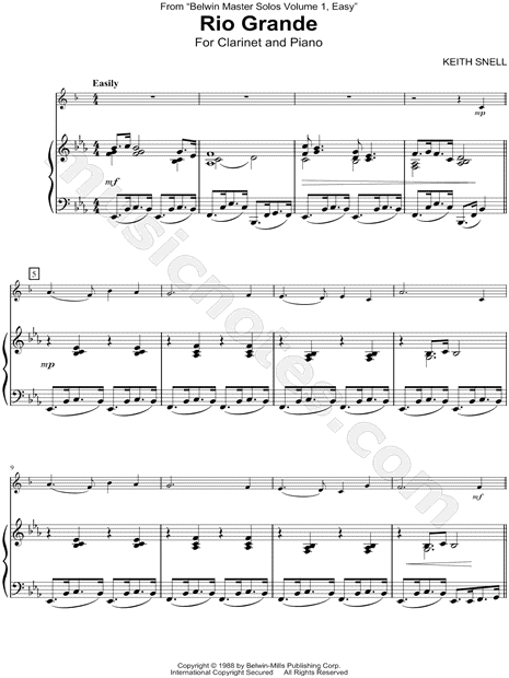 Rio Grande - Clarinet & Piano