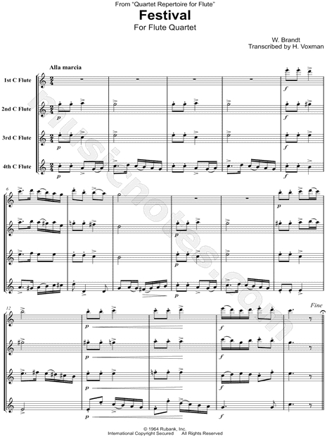 Festival for Flute Quartet