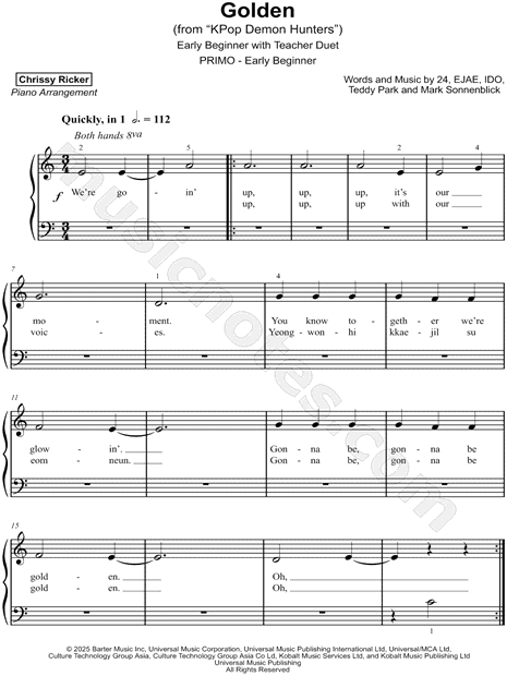 Primer Movie Hits: 8 Solos with Teacher Duets