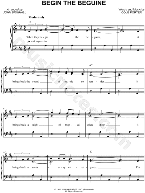 Begin the Beguine