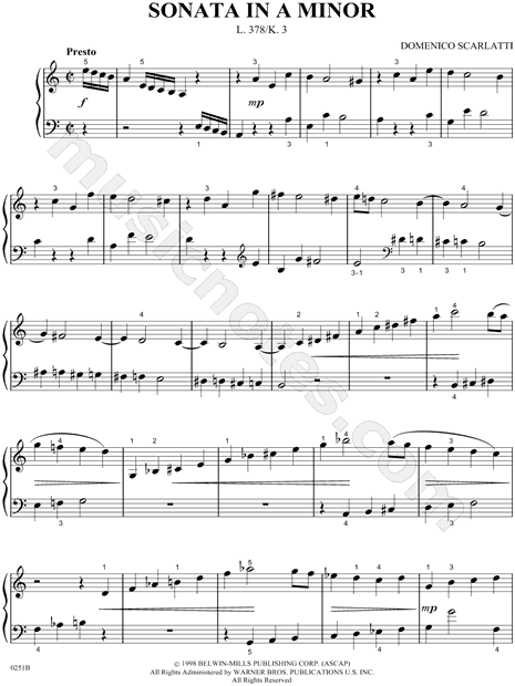 Sonata In A Minor