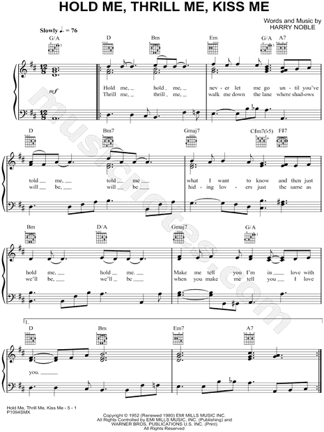 Hold Me, Thrill Me, Kiss Me