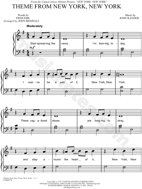 Theme from New York, New York