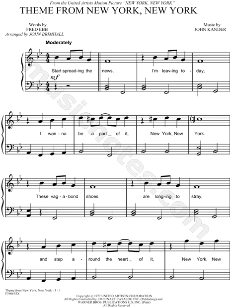 Theme from New York, New York