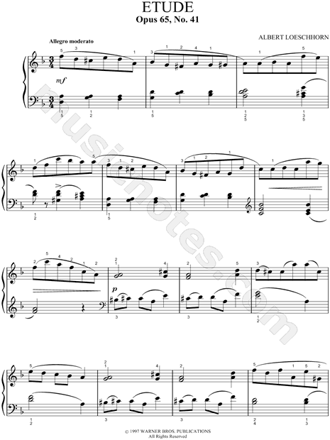 Etude, Opus 65, No. 41