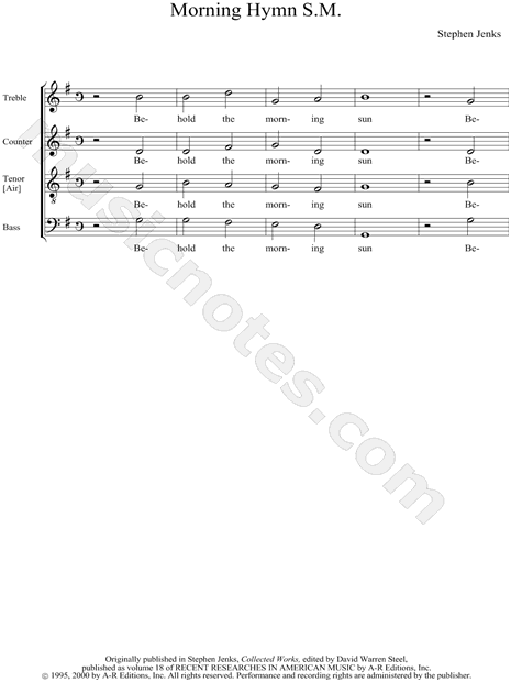 Morning Hymn S.M.