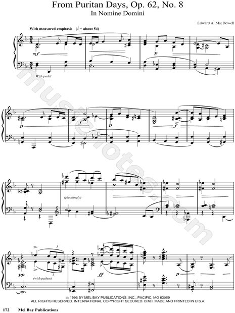 From Puritan Days, Op. 62, No. 8