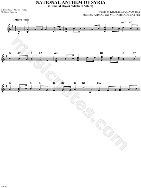 National Anthem of Syria