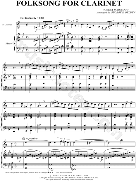 Folksong for Clarinet