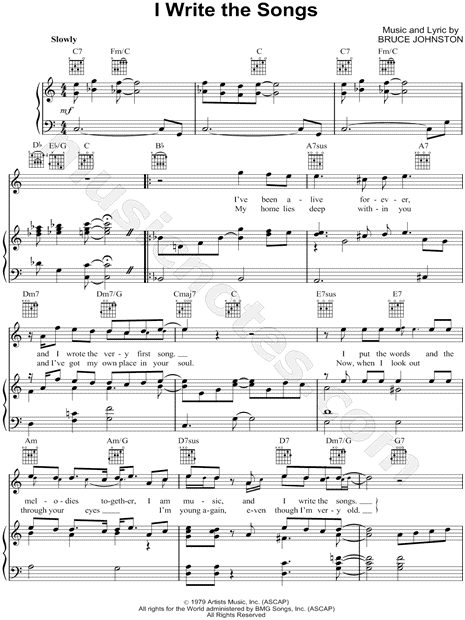 I Write the Songs