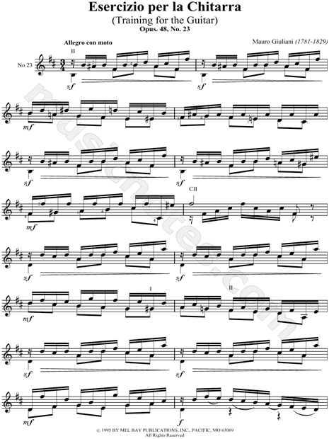 Esercizio Per La Chitarra No. 23