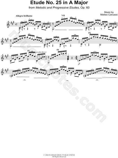 Etude No.25 in A Major