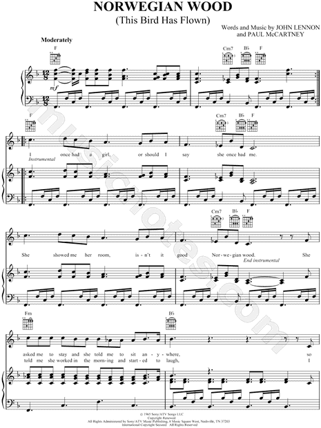 Norwegian Wood (This Bird Has Flown)