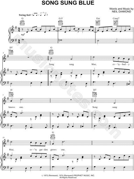 Song Sung Blue