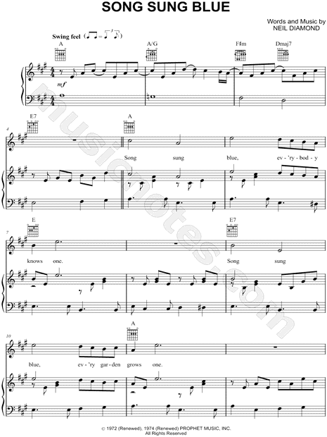 Song Sung Blue