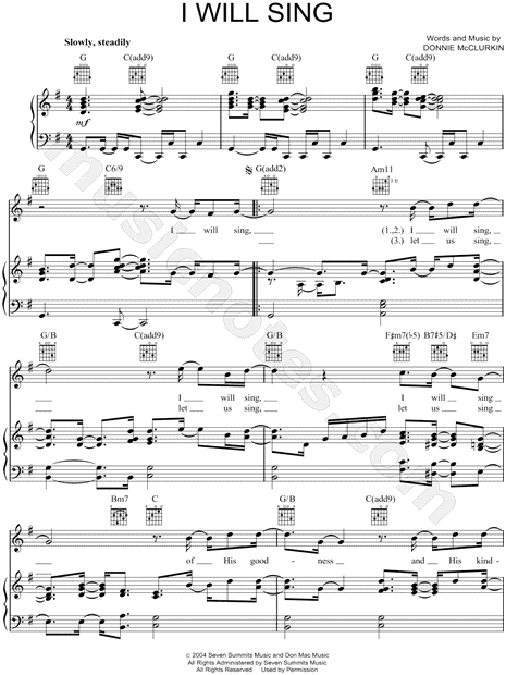 I Will Sing