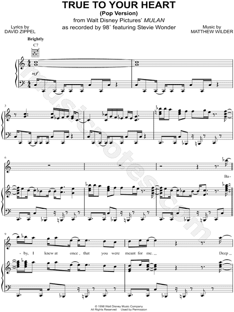 True To Your Heart (Pop Version)