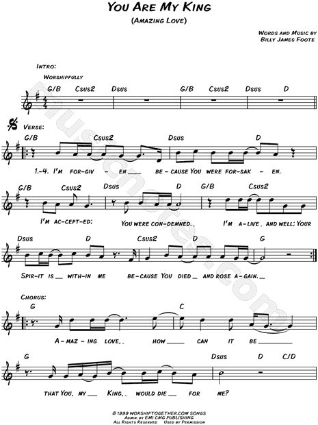 You Are My King (Amazing Love)