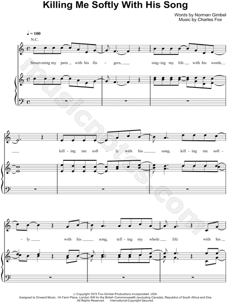 Killing Me Softly with His Song