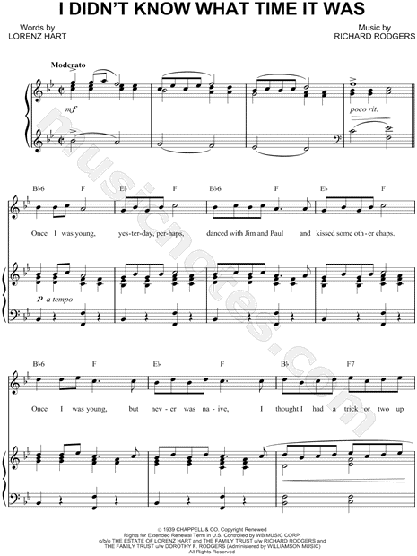 I Didn't Know What Time It Was