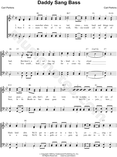 Daddy Sang Bass