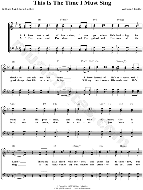 This Is the Time I Must Sing