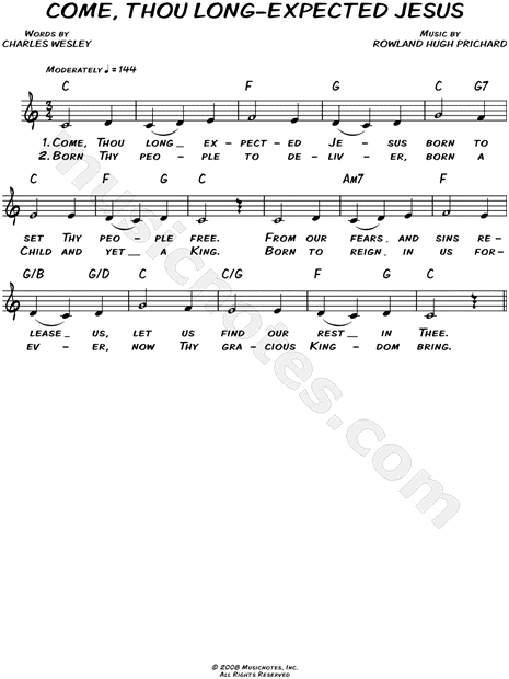 Come, Thou Long-Expected Jesus