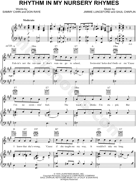 (If I Had) Rhythm In My Nursery Rhymes