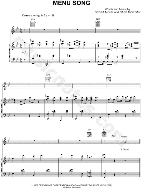 Menu Song