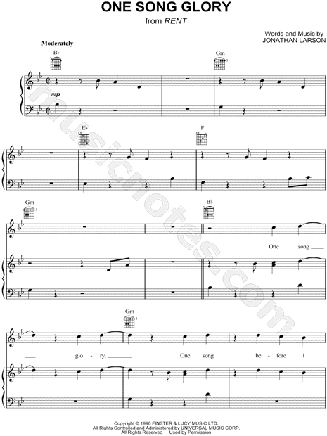 One Song Glory