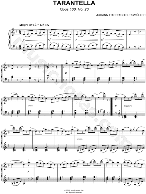 Tarantella, Op. 100, No. 20