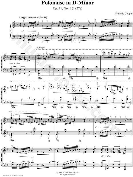Polonaise In D-Minor