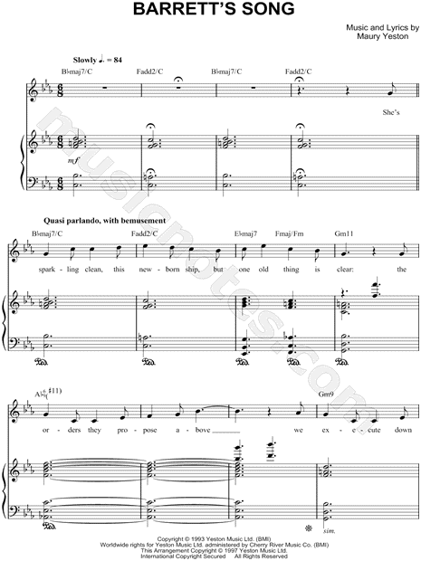 Barrett's Song
