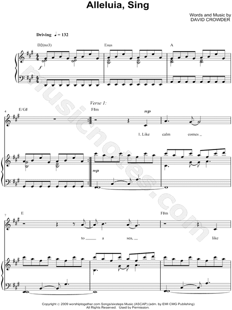 Alleluia, Sing