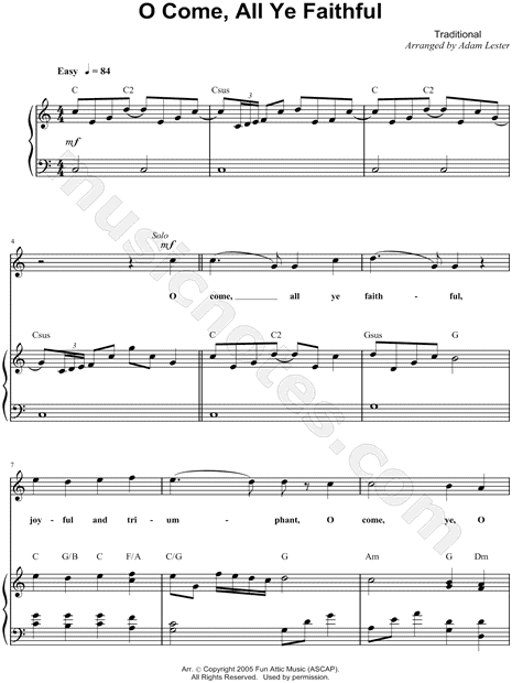 O Come, All Ye Faithful