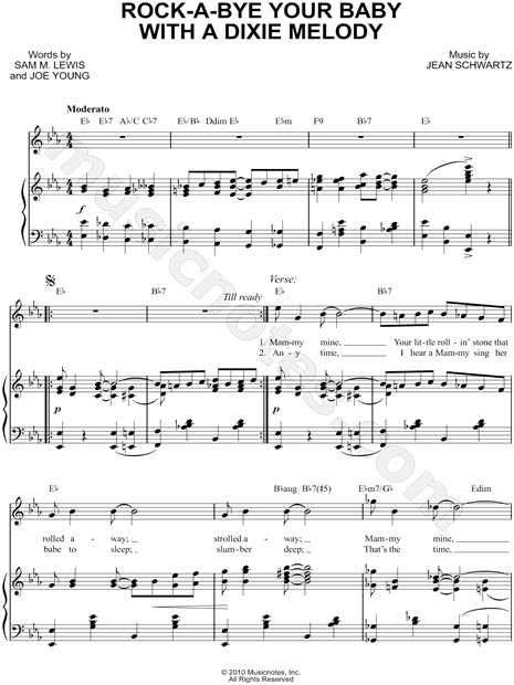 Rock-a-Bye Your Baby with a Dixie Melody